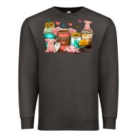 Smoke pigs coffee cups Premium Sweatshirt - Zillion Design Studio