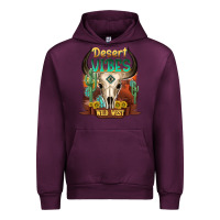 Mauve Wine desert vibes wild west Urban Hoodie - NancyCooperArtShop
