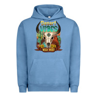 Pigment Pebble Blue desert vibes wild west Urban Hoodie - NancyCooperArtShop