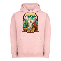 Pigment Salmon desert vibes wild west Urban Hoodie - NancyCooperArtShop