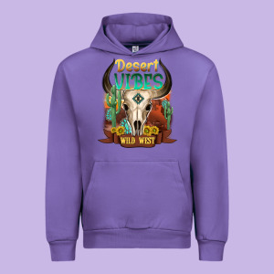 Desert Vibes Wild West Urban Hoodie Designed By Nancycooperartshop