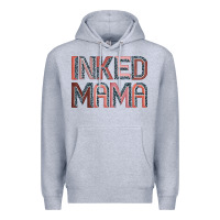 Heather Grey inked mama Premium Hoodie - JahusDesignShop