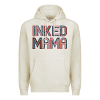 Oatmeal Heather inked mama Premium Hoodie - JahusDesignShop