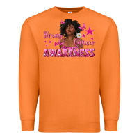 Carrot Breast Cancer Awareness with Afro Woman Premium Sweatshirt - texasbilliewilder