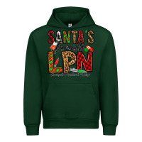 Forest Green santa's favorite lpn Urban Hoodie - Jasminsmagicworld