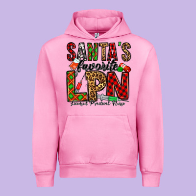 Santa's Favorite Lpn Urban Hoodie Designed By Jasminsmagicworld