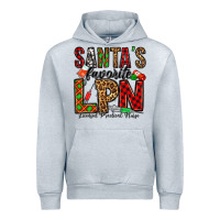 Heather Grey santa's favorite lpn Urban Hoodie - Jasminsmagicworld
