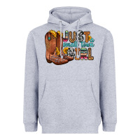 Heather Grey just a small town girl Heavyweight Hoodie - Zillion Design Studio