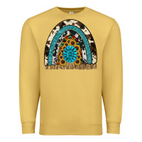 Antique Gold rainbow sunflower gemstone Premium Sweatshirt - RanaPortraitStore