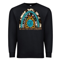 Black rainbow sunflower gemstone Premium Sweatshirt - RanaPortraitStore
