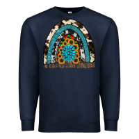 Navy rainbow sunflower gemstone Premium Sweatshirt - RanaPortraitStore