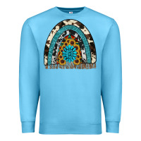 Ocean Blue rainbow sunflower gemstone Premium Sweatshirt - RanaPortraitStore