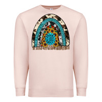 Pale Pink rainbow sunflower gemstone Premium Sweatshirt - RanaPortraitStore