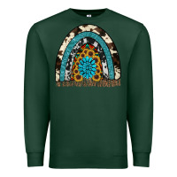 Sports Green rainbow sunflower gemstone Premium Sweatshirt - RanaPortraitStore