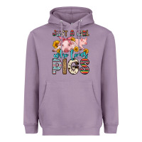 Just A Girl Who Loves Pigs Heavyweight Hoodie | Teevron