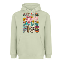 Matcha just a girl who loves pigs Heavyweight Hoodie - Zillion Design Studio