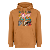Meerkat just a girl who loves pigs Heavyweight Hoodie - Zillion Design Studio