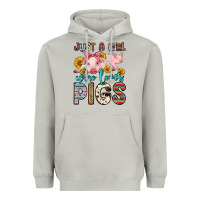 Moon Dust just a girl who loves pigs Heavyweight Hoodie - Zillion Design Studio