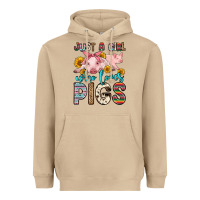 Mushroom just a girl who loves pigs Heavyweight Hoodie - Zillion Design Studio