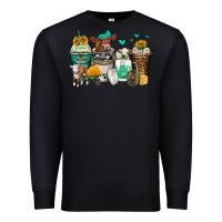 Black cows coffee cups Premium Sweatshirt - Zillion Design Studio