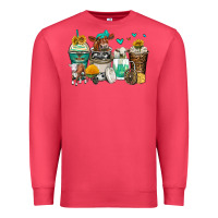Cardinal cows coffee cups Premium Sweatshirt - Zillion Design Studio