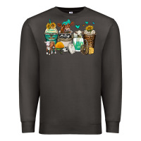 Smoke cows coffee cups Premium Sweatshirt - Zillion Design Studio