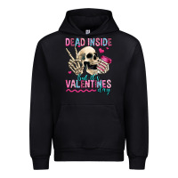 Black dead inside but it's valentines day Urban Hoodie - Jasminsmagicworld