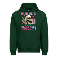 Forest Green dead inside but it's valentines day Urban Hoodie - Jasminsmagicworld