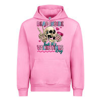 Fuchsia Pink dead inside but it's valentines day Urban Hoodie - Jasminsmagicworld