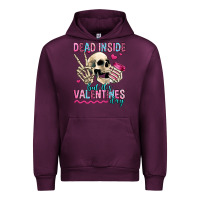 Mauve Wine dead inside but it's valentines day Urban Hoodie - Jasminsmagicworld