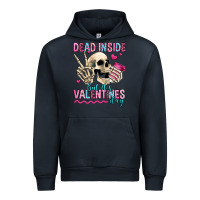 Navy dead inside but it's valentines day Urban Hoodie - Jasminsmagicworld