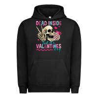 Pigment Black dead inside but it's valentines day Urban Hoodie - Jasminsmagicworld