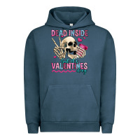Pigment Midnight Navy dead inside but it's valentines day Urban Hoodie - Jasminsmagicworld