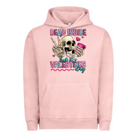 Pigment Salmon dead inside but it's valentines day Urban Hoodie - Jasminsmagicworld