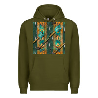 Army Green aztec and arrow Premium Hoodie - BundleAndBundleShop