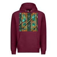 Burgundy aztec and arrow Premium Hoodie - BundleAndBundleShop