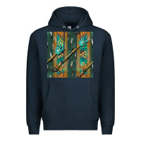 Navy aztec and arrow Premium Hoodie - BundleAndBundleShop