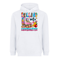 White rolling into kindergarten grade Heavyweight Hoodie - texasbilliewilder