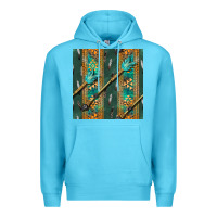 Ocean Blue aztec and arrow Premium Hoodie - BundleAndBundleShop