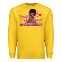 Lemon Breast Cancer Awareness with Afro Woman Premium Sweatshirt - texasbilliewilder