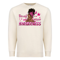 Sandshell Breast Cancer Awareness with Afro Woman Premium Sweatshirt - texasbilliewilder
