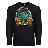 Black western rainbow  be kind Premium Sweatshirt - RanaPortraitStore
