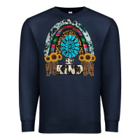 Navy western rainbow  be kind Premium Sweatshirt - RanaPortraitStore