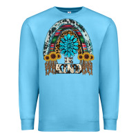 Ocean Blue western rainbow  be kind Premium Sweatshirt - RanaPortraitStore