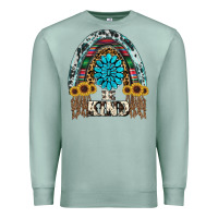 Seafoam western rainbow  be kind Premium Sweatshirt - RanaPortraitStore