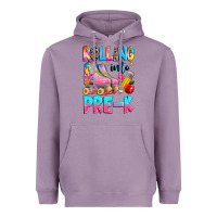 Lavender rolling into pre k grade Heavyweight Hoodie - texasbilliewilder