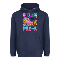 Navy rolling into pre k grade Heavyweight Hoodie - texasbilliewilder