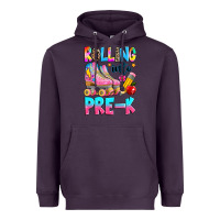 Plum rolling into pre k grade Heavyweight Hoodie - texasbilliewilder