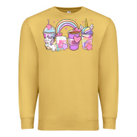 Antique Gold unicorn coffee cups Premium Sweatshirt - Zillion Design Studio