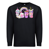 Black unicorn coffee cups Premium Sweatshirt - Zillion Design Studio